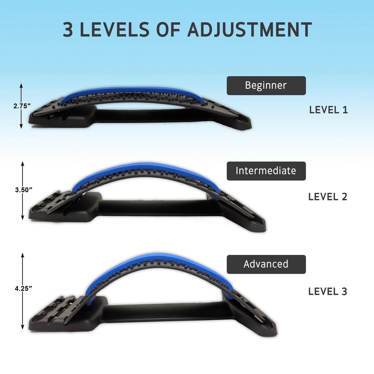 Multi Level Spinal Support Back Stretcher